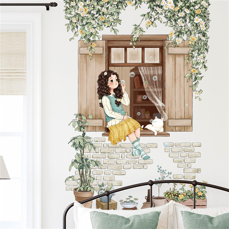 Вінілова наліпка у кімнату дівчинки