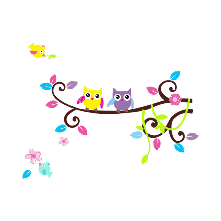 Вінілова наклейка гілки дерева на стіну в дитячу