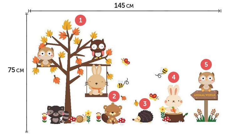 Виниловые наклейки для самых маленьких