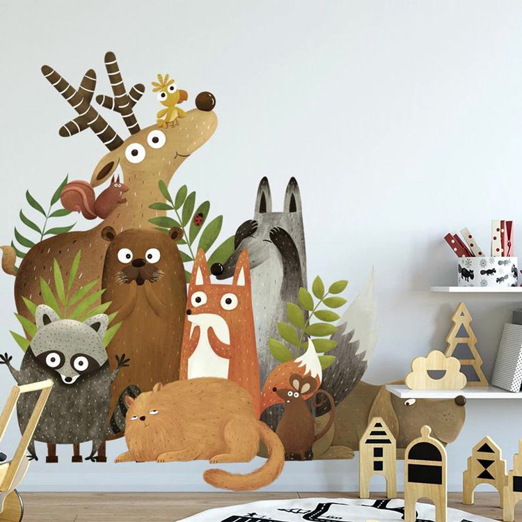 Вінілові наклейки на стіну з тваринами