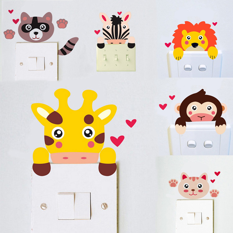 Вінілові наклейки на розетки в дитячу кімнату