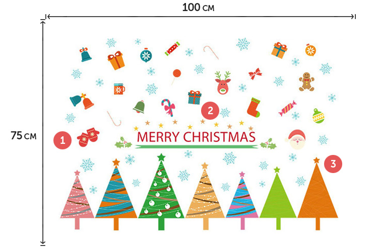 Вінілові наклейки з Різдвом