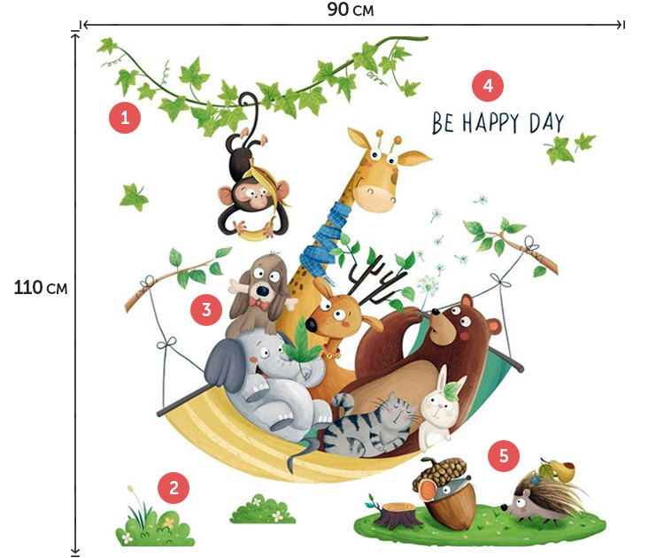 Вінілові наклейки в дитячу кімнату