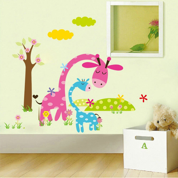 Вінілові наклейки жирафів для дітей