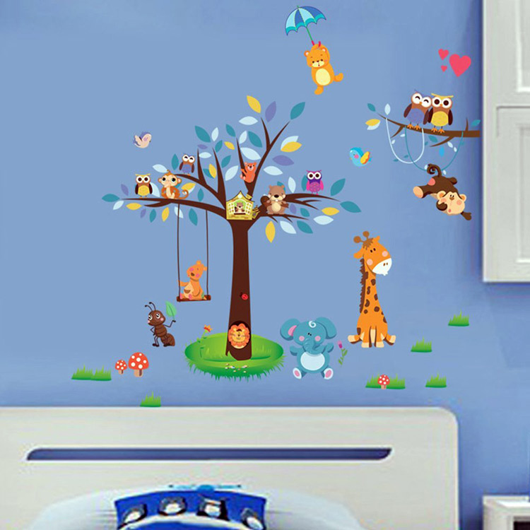 Водостійкі вінілові наклейки на стіну в дитячу