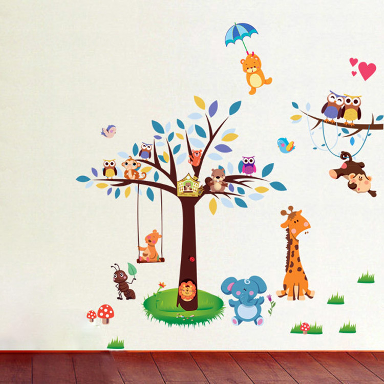 Водостійкі вінілові наклейки на стіну в дитячу